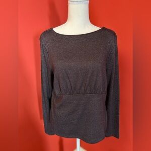 Banana Republic Metallic Brown Top NWT